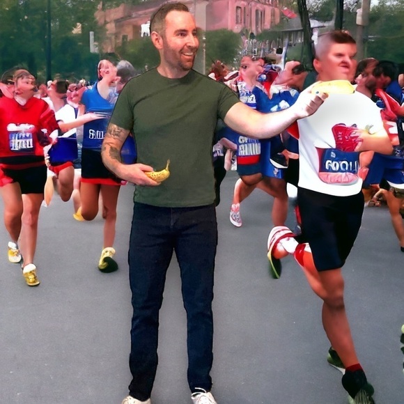 Banana Republic Crew Neck Green Short Sleeve Shirt - Medium - Picture 4 of 9